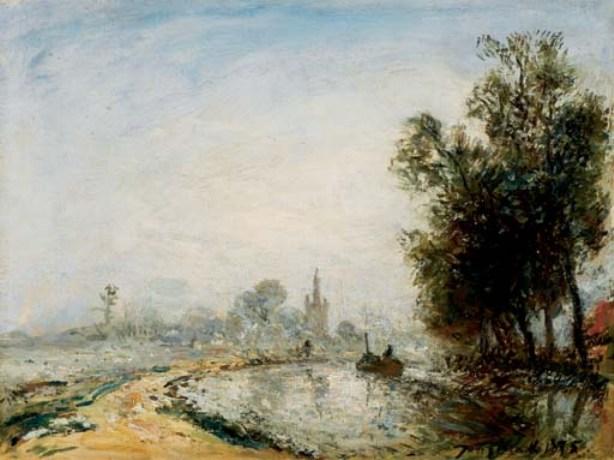 The Village Of Overschie — Johan Barthold Jongkind