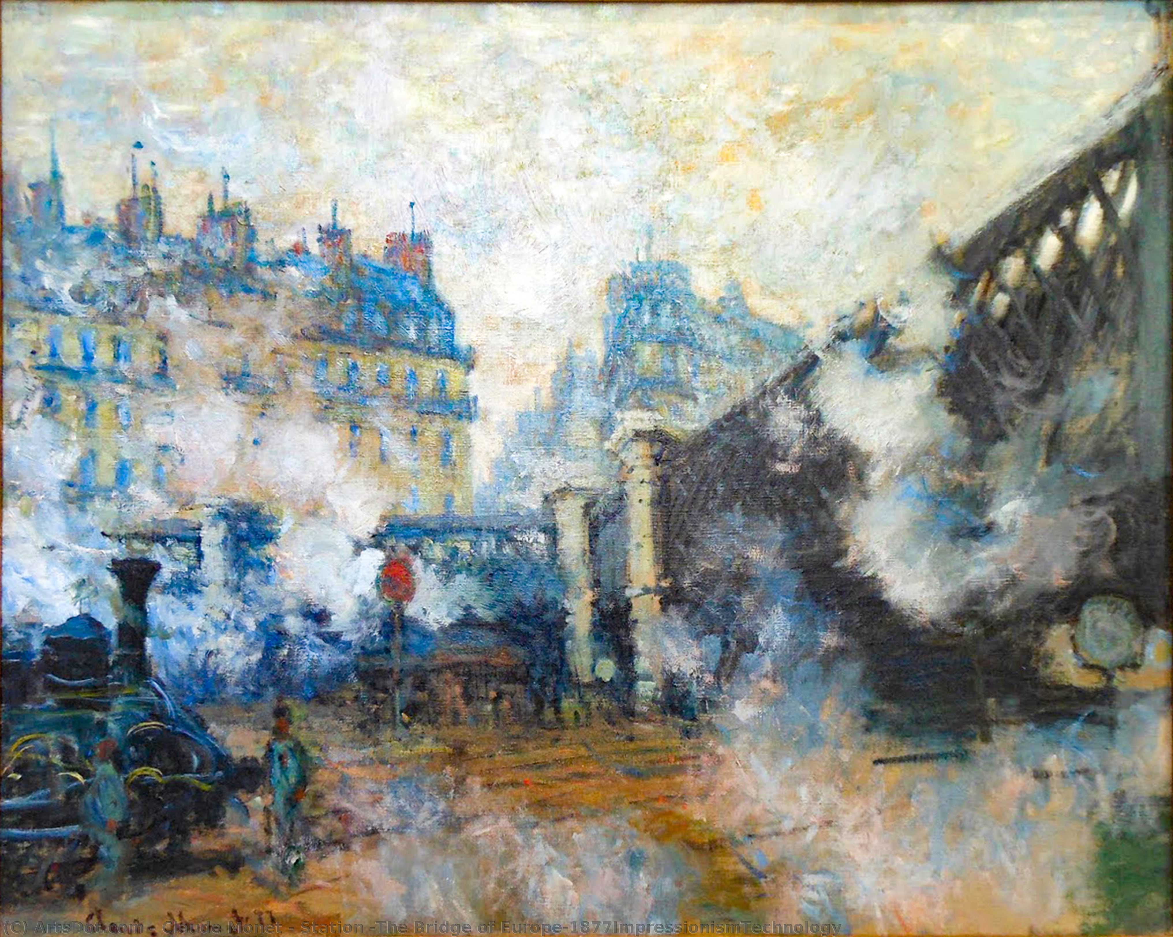 Station (the Bridge Of Europe)1877impressionismtechnology — Claude Monet