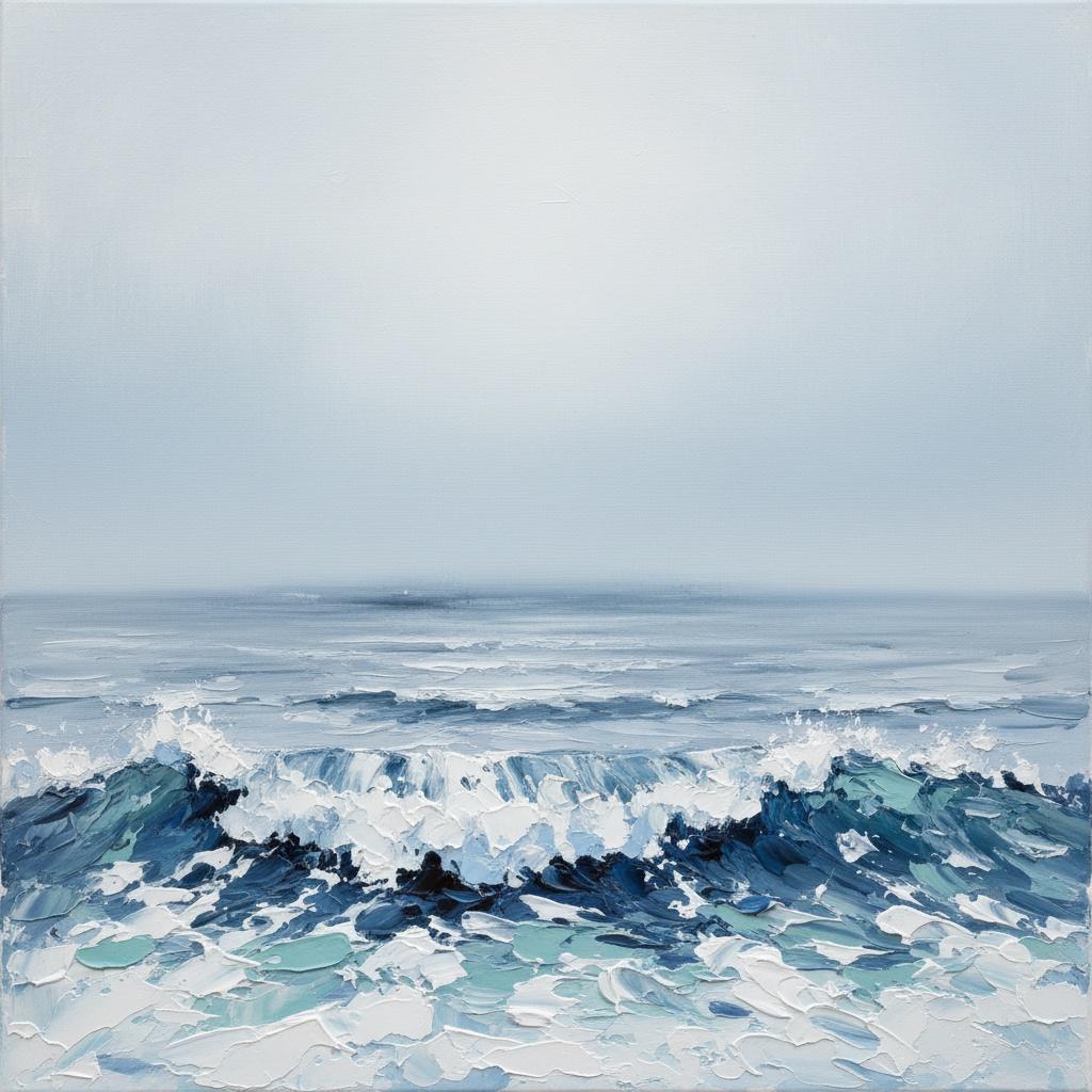 Ethereal Tides Of Deep Indigo: A Sculptural Study In Atmospheric Solitude — Christian Noiret