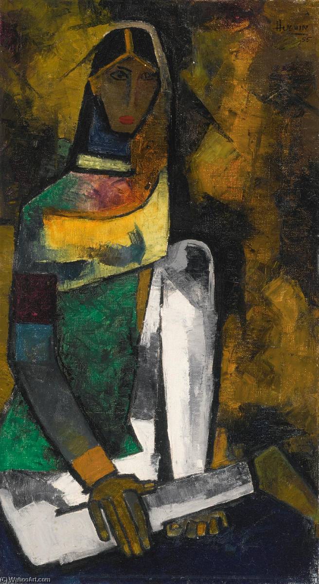 Untitled (woman) — M.f. Husain