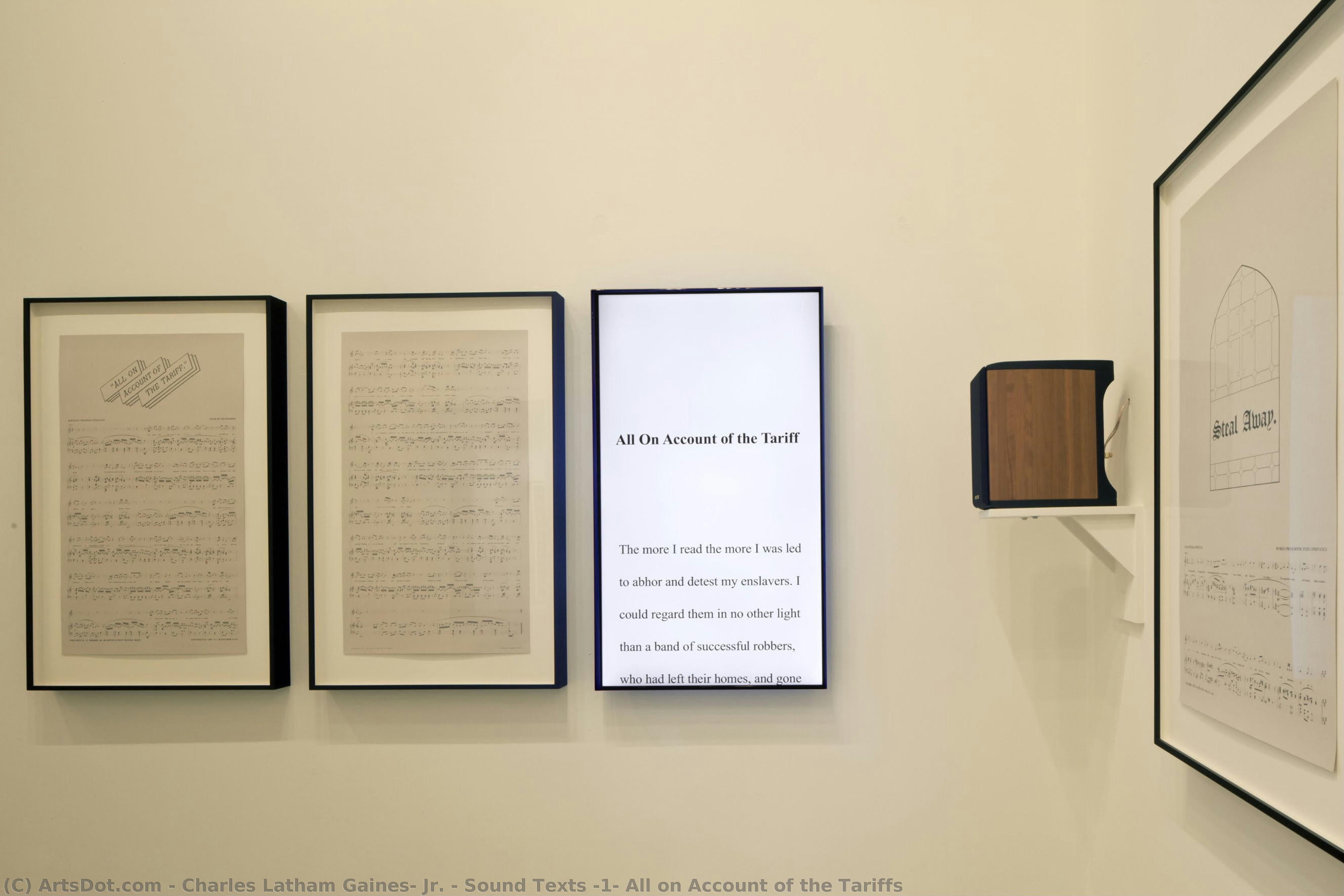 Sound Texts #1: All On Account Of The Tariffs — Charles Latham Gaines, Jr.