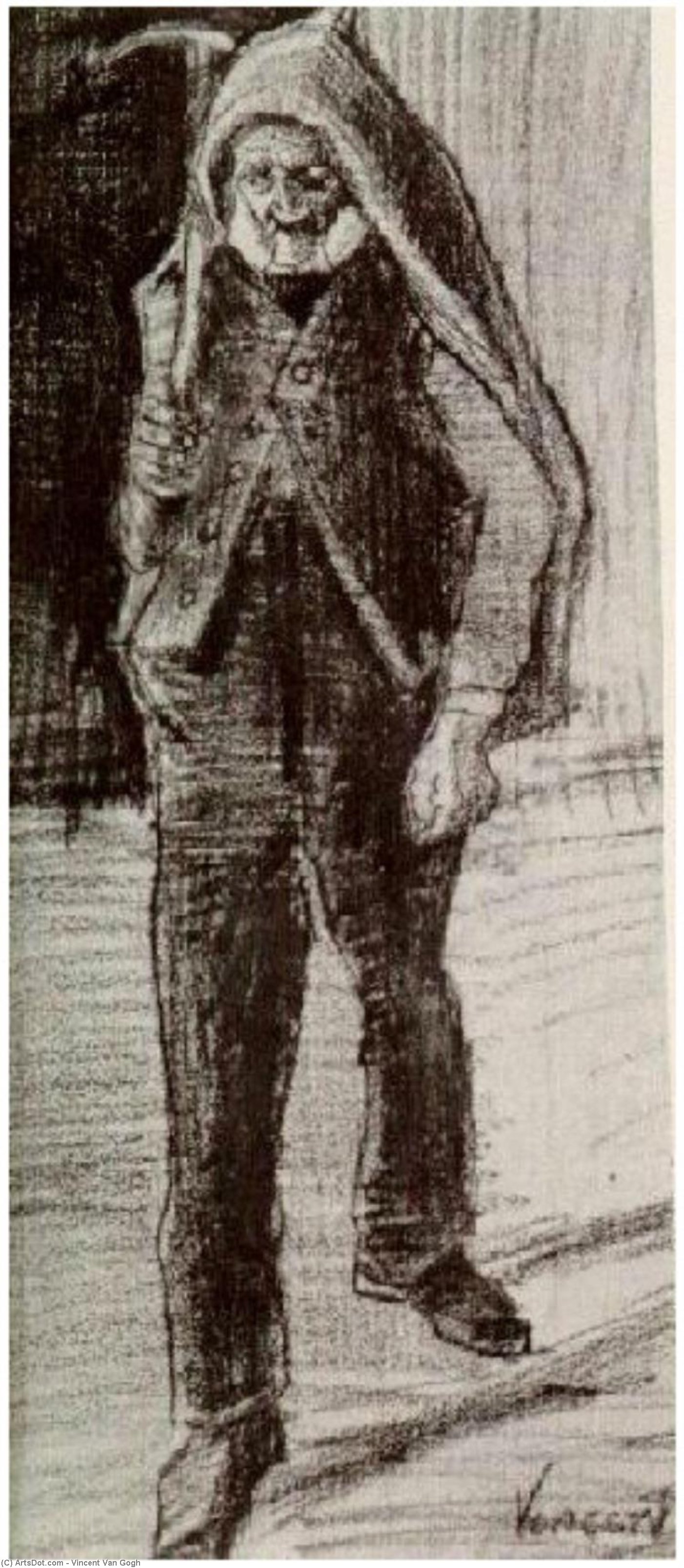Orphan Man With Pickax On His Shoulder — Vincent Willem Van Gogh