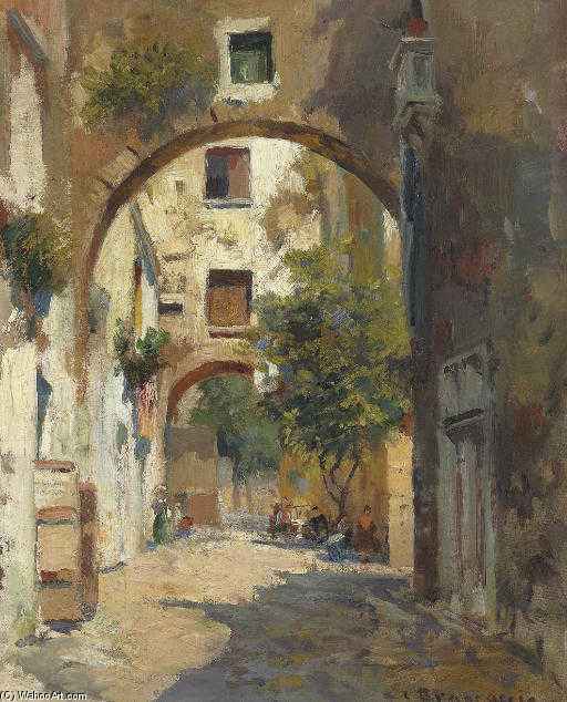 A Shady Street In Naples — Carlo Brancaccio