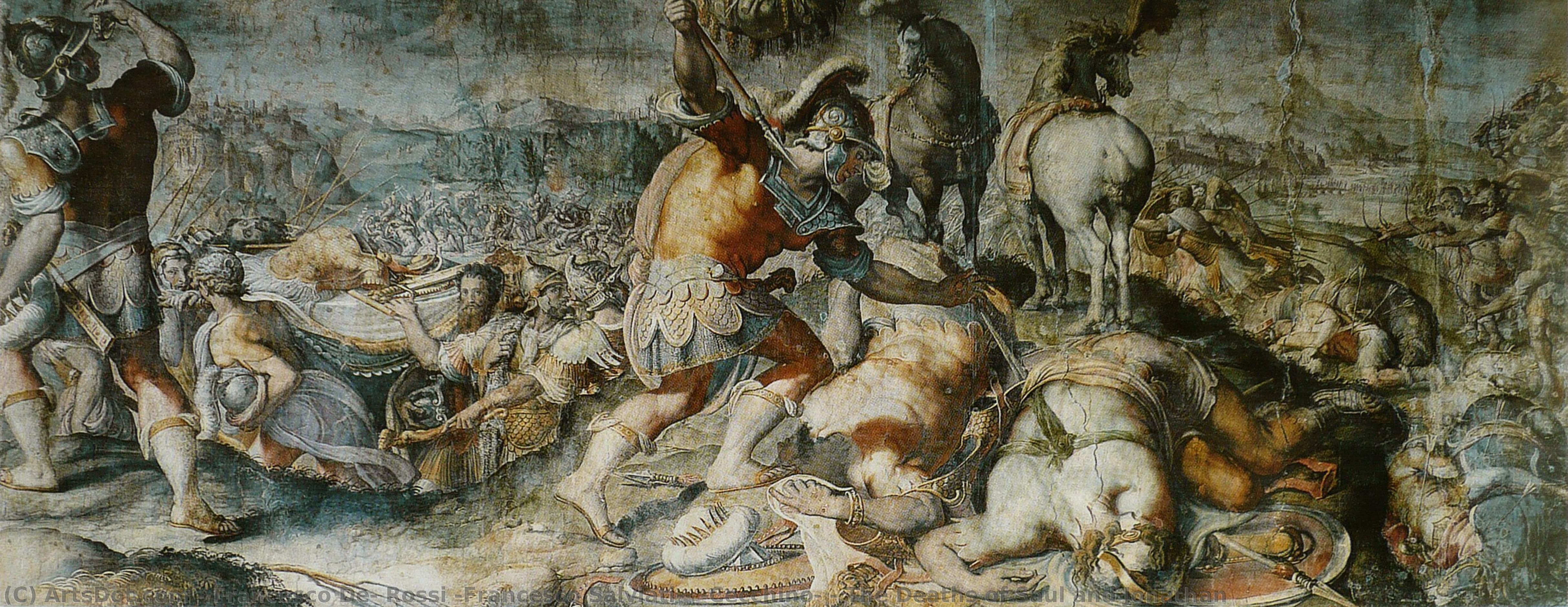 The Deaths Of Saul And Jonathan — Francesco De Rossi (francesco Salviati) (cecchino)