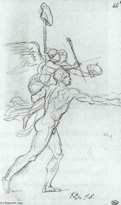 Allegorie Des Französischen Volkes Bietet Krone Und Stab Dem König An — Jacques-louis David