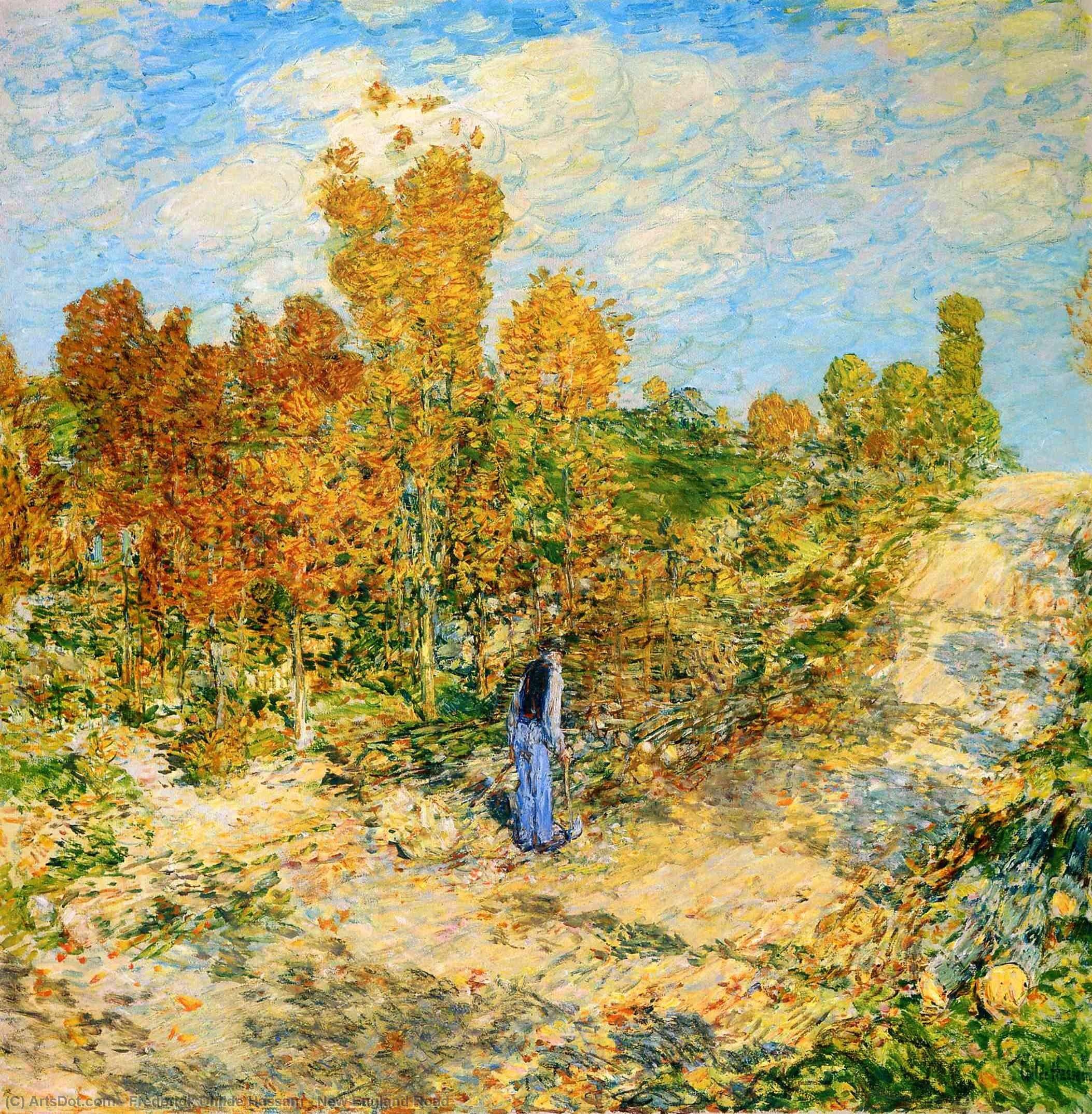 New England Road — Frederick Childe Hassam