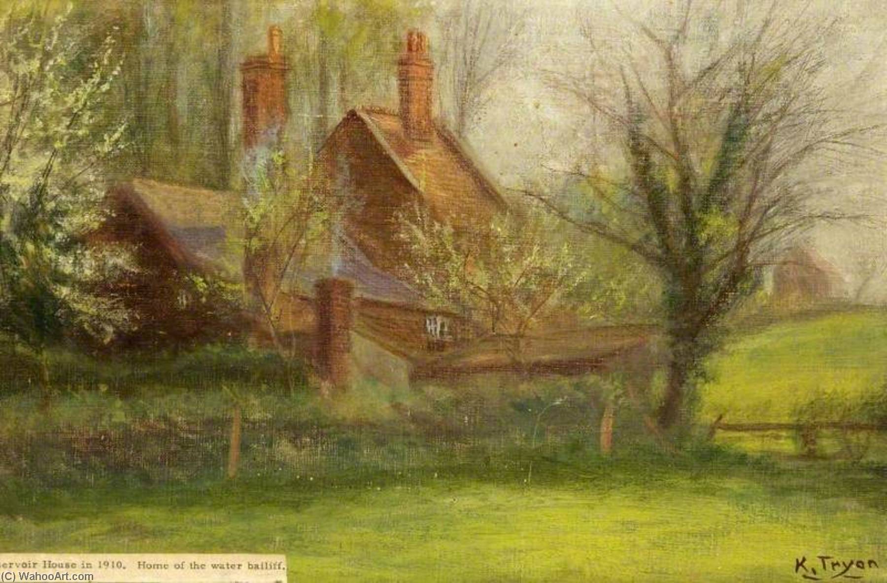 Reservoir House, Swindon, Wiltshire, 1910, Home Of The Water Bailiff — Kate Allen Tryon