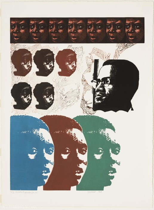 Malcolm X Speaks For Us — Elizabeth Catlett
