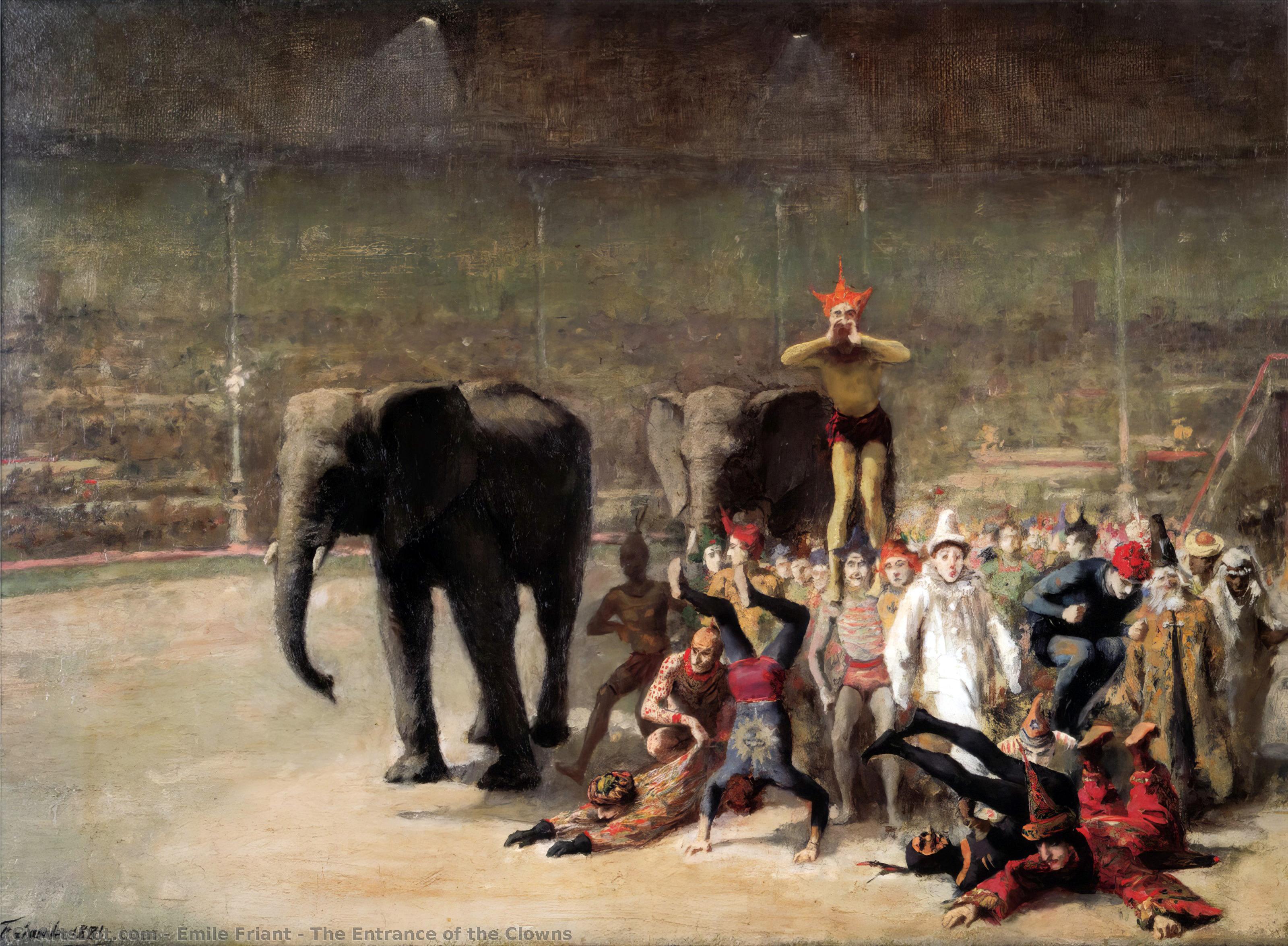 The Entrance Of The Clowns — Émile Friant