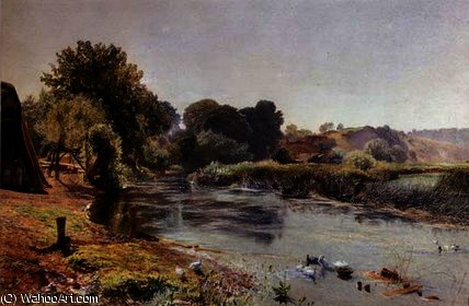 A Bit Of Old England Half Asleep — Alfred William Hunt