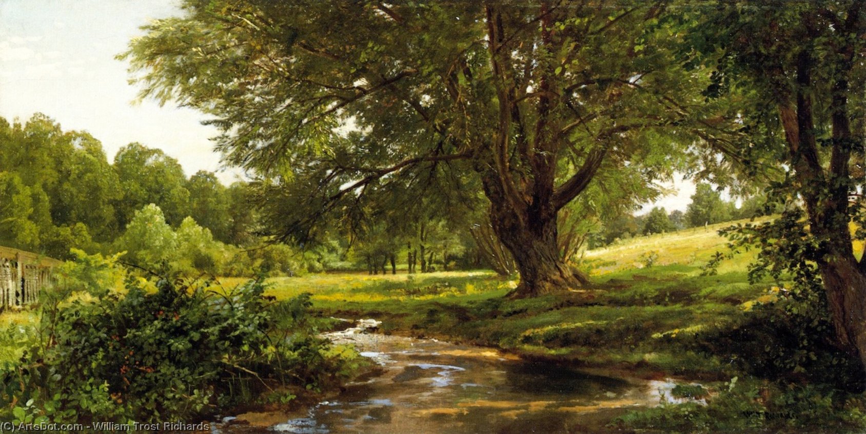 Glade At Oldmixon, Chester County, Pennsylvania — William Trost Richards