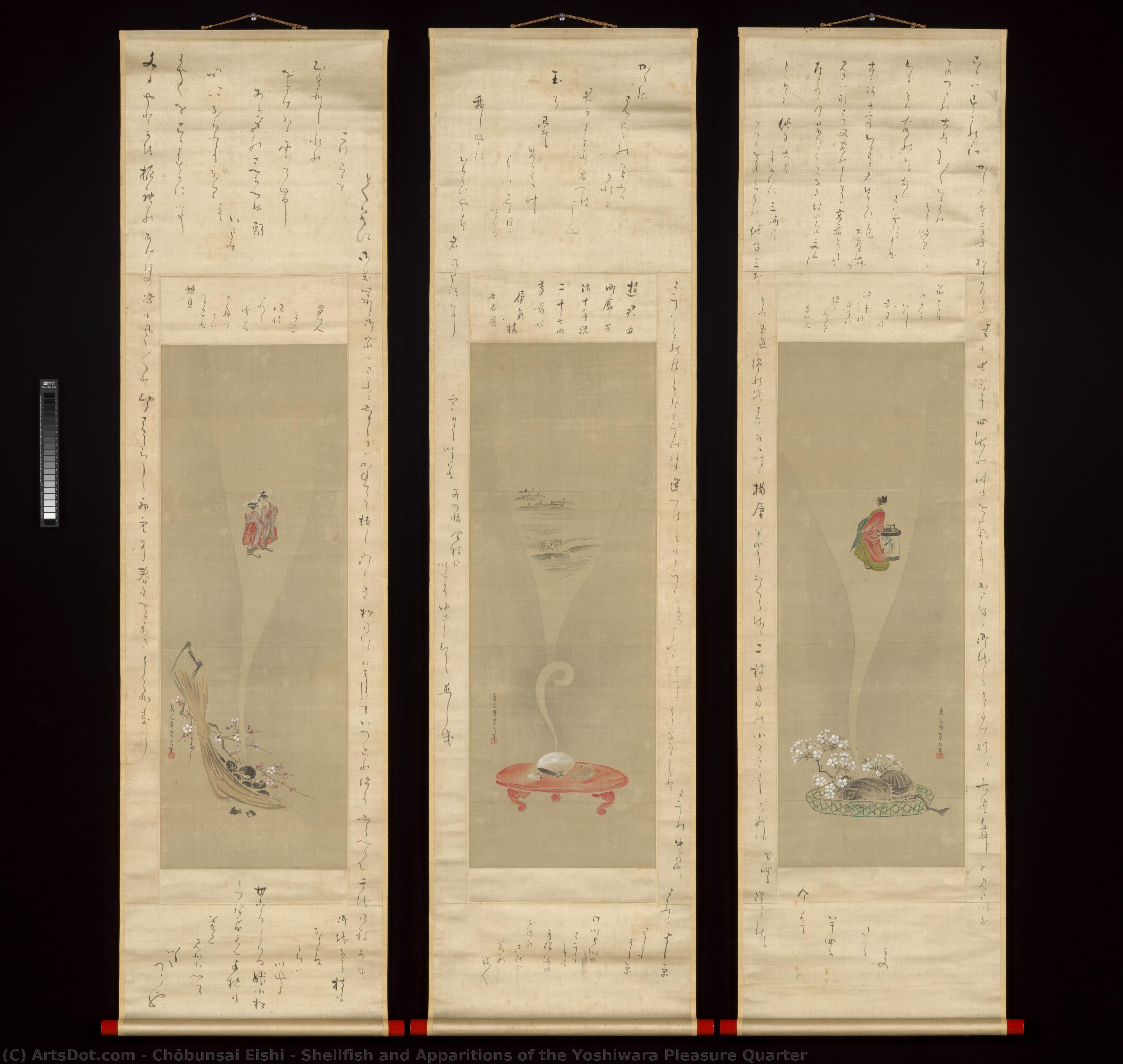 Shellfish And Apparitions Of The Yoshiwara Pleasure Quarter — Chobunsai Eishi
