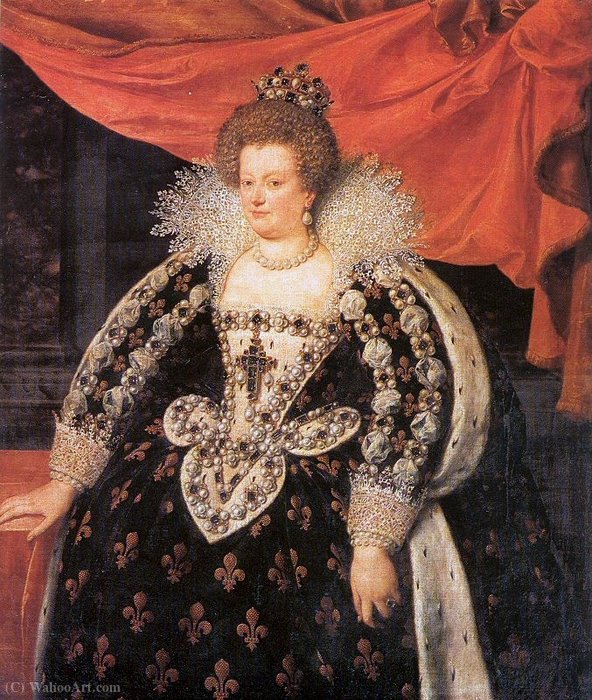 Portrait Of Marie De Médici, Queen Of France — Frans Pourbus The Elder