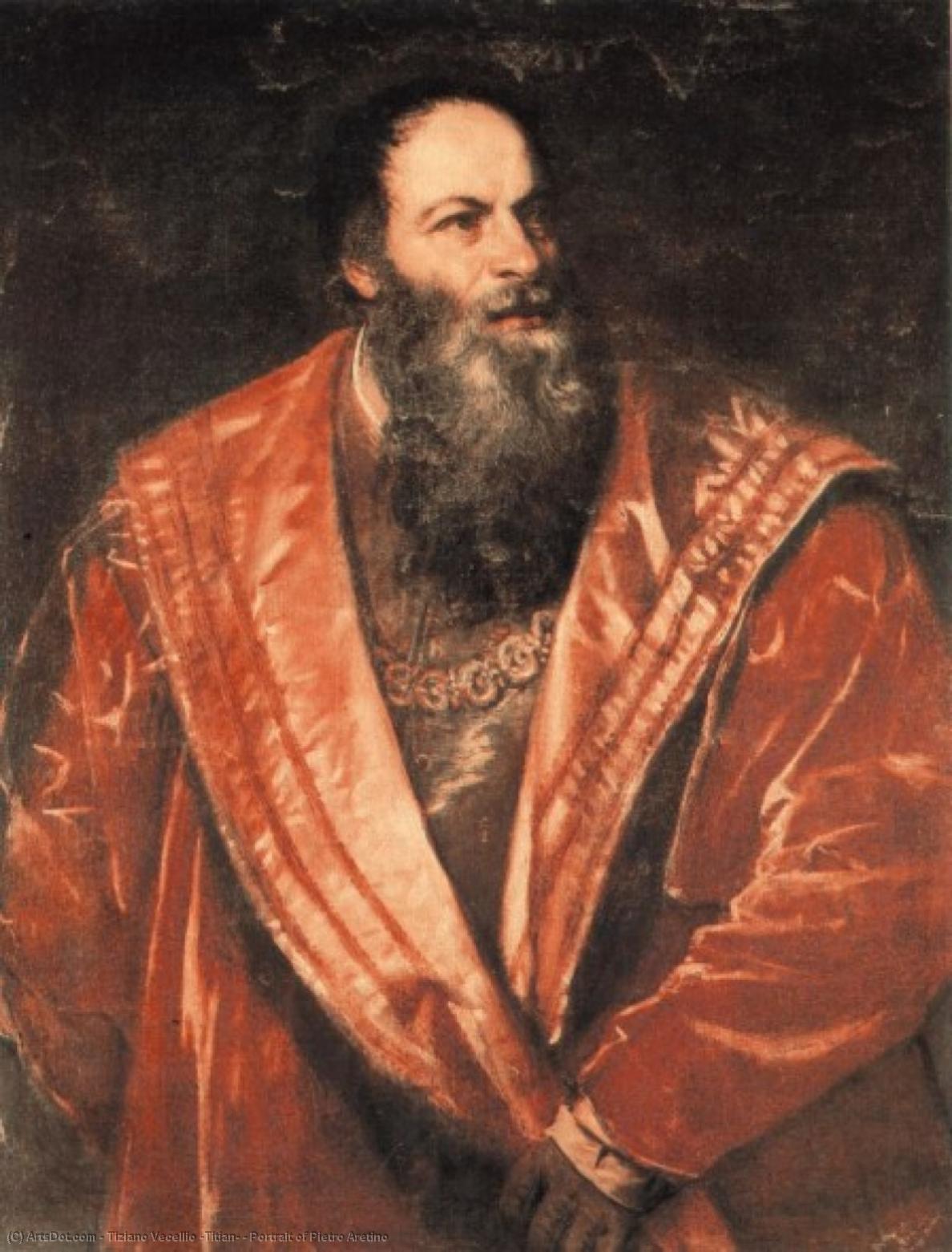 Portrait Of Pietro Aretino — Tiziano
