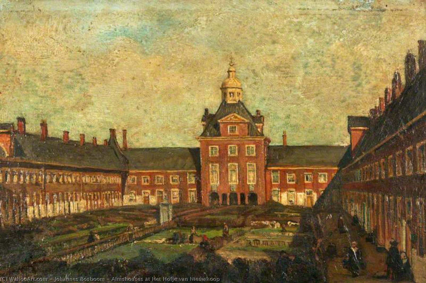 Almshouses At Het Hofje Van Nieuwkoop — Johannes Bosboom