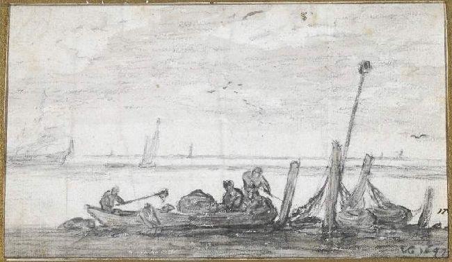 Fishermen Raising Lobster-pots — Jan Josephszoon Van Goyen
