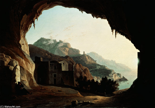 Grotto Near Amalfi — Carl Wilhelm Goetzloff