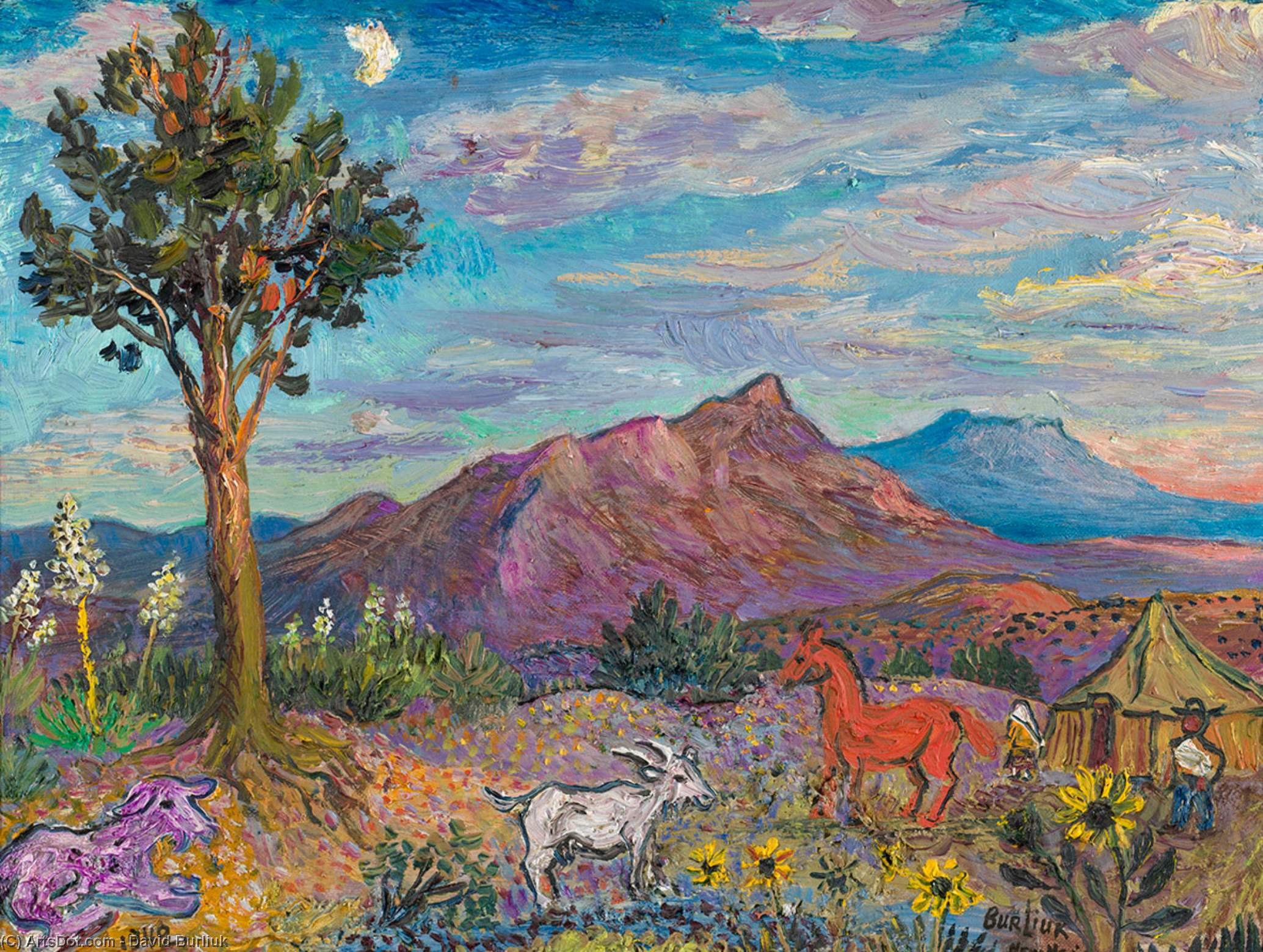 Landscape In New Mexico — David Davidovič Burliuk