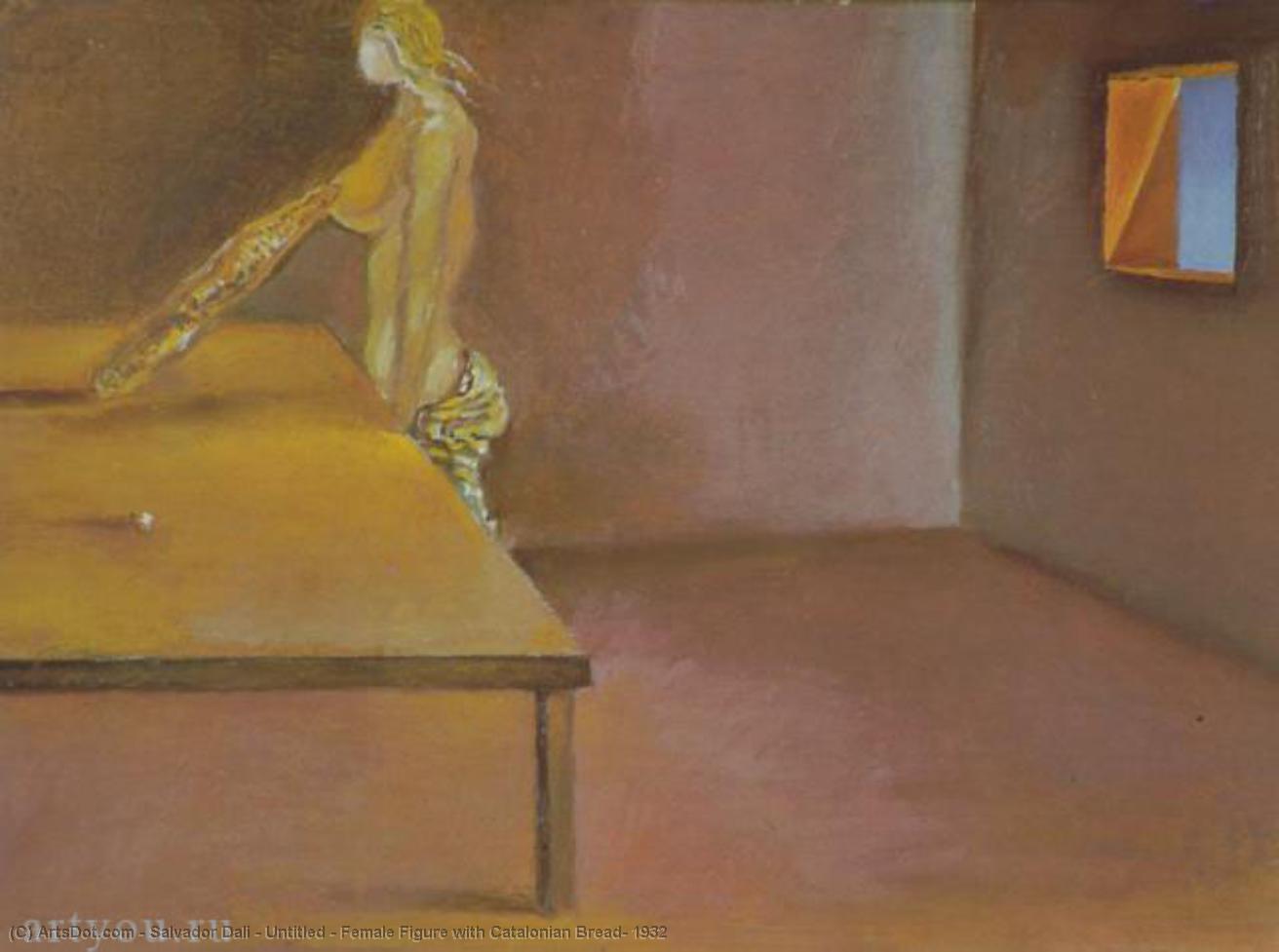 Unbenannter - Weibliche Figur Mit Katalanischem Brot, 1932 — Salvador Dalí