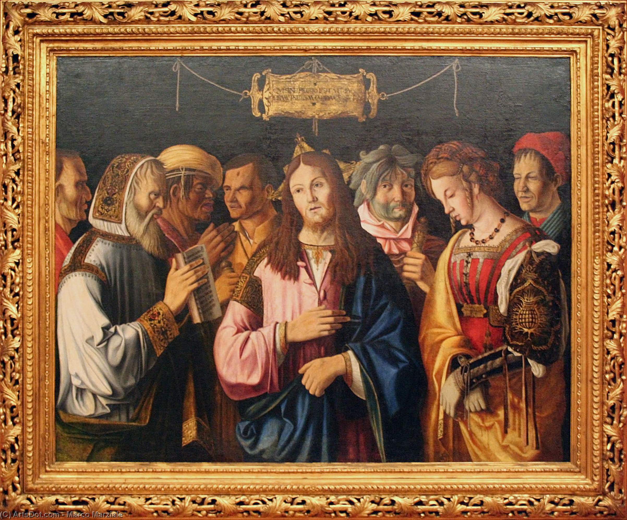 Christ And The Woman Taken In Adultery — Marco Marziale