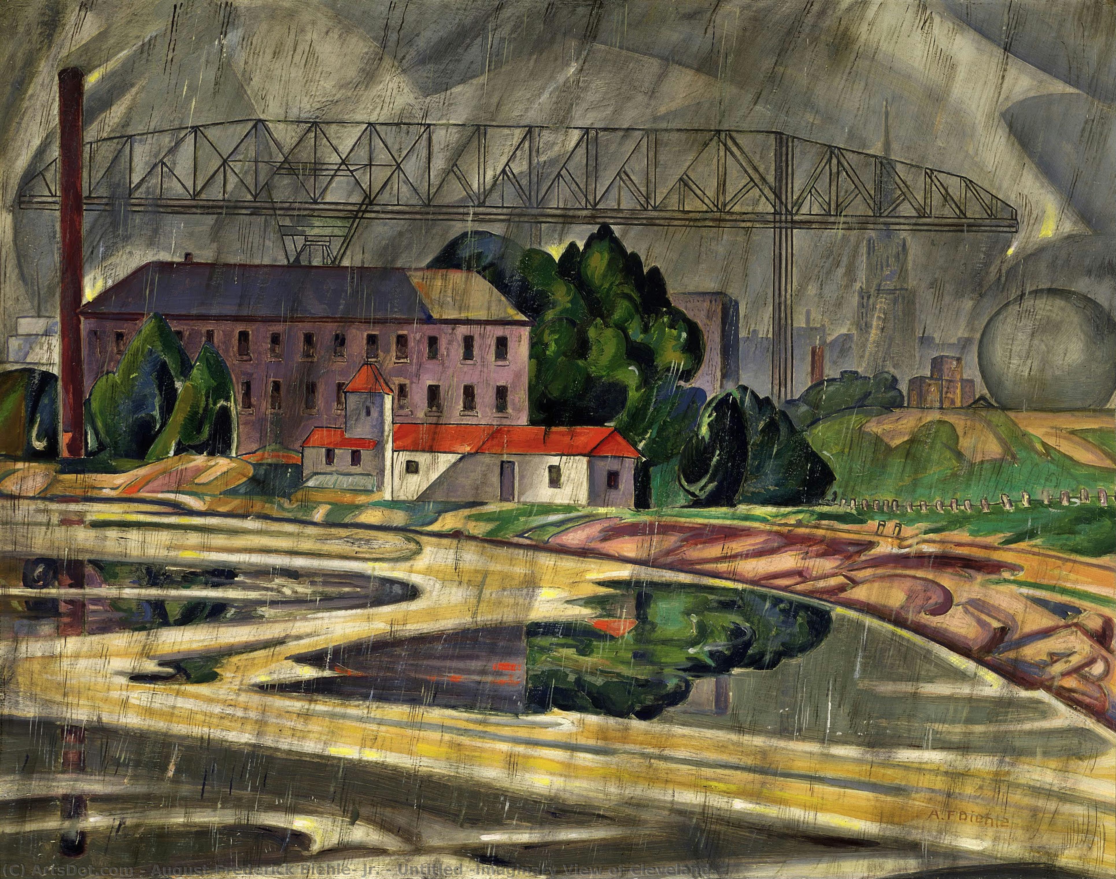 Untitled [imaginary View Of Cleveland] — August Frederick Biehle, Jr.