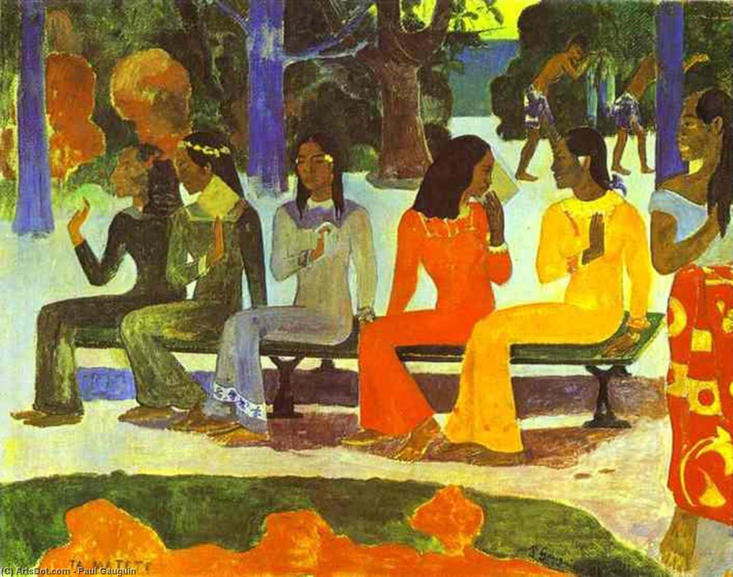 Ta Matete (no Iré Al Mercado Hoy) — Eugène Henri Paul Gauguin