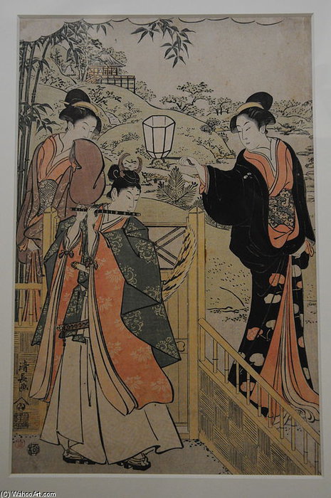 Parody Of Lady Joruri And Ushiwakamaru - — Torii Kiyonaga