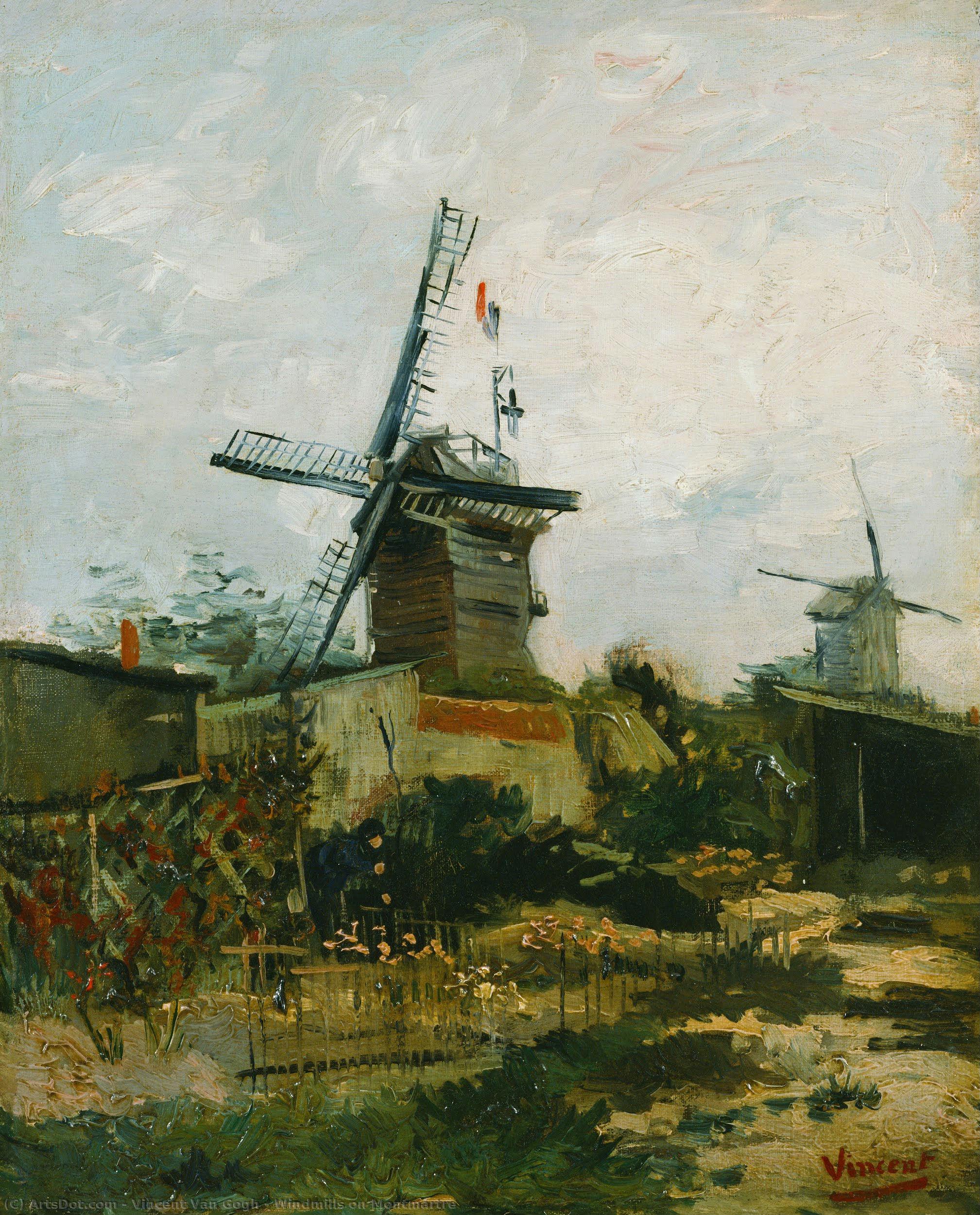 Windmills On Montmartre — Vincent Willem Van Gogh