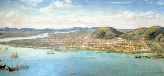 Português Centro De Santos Em 1879 — Benedito Calixto