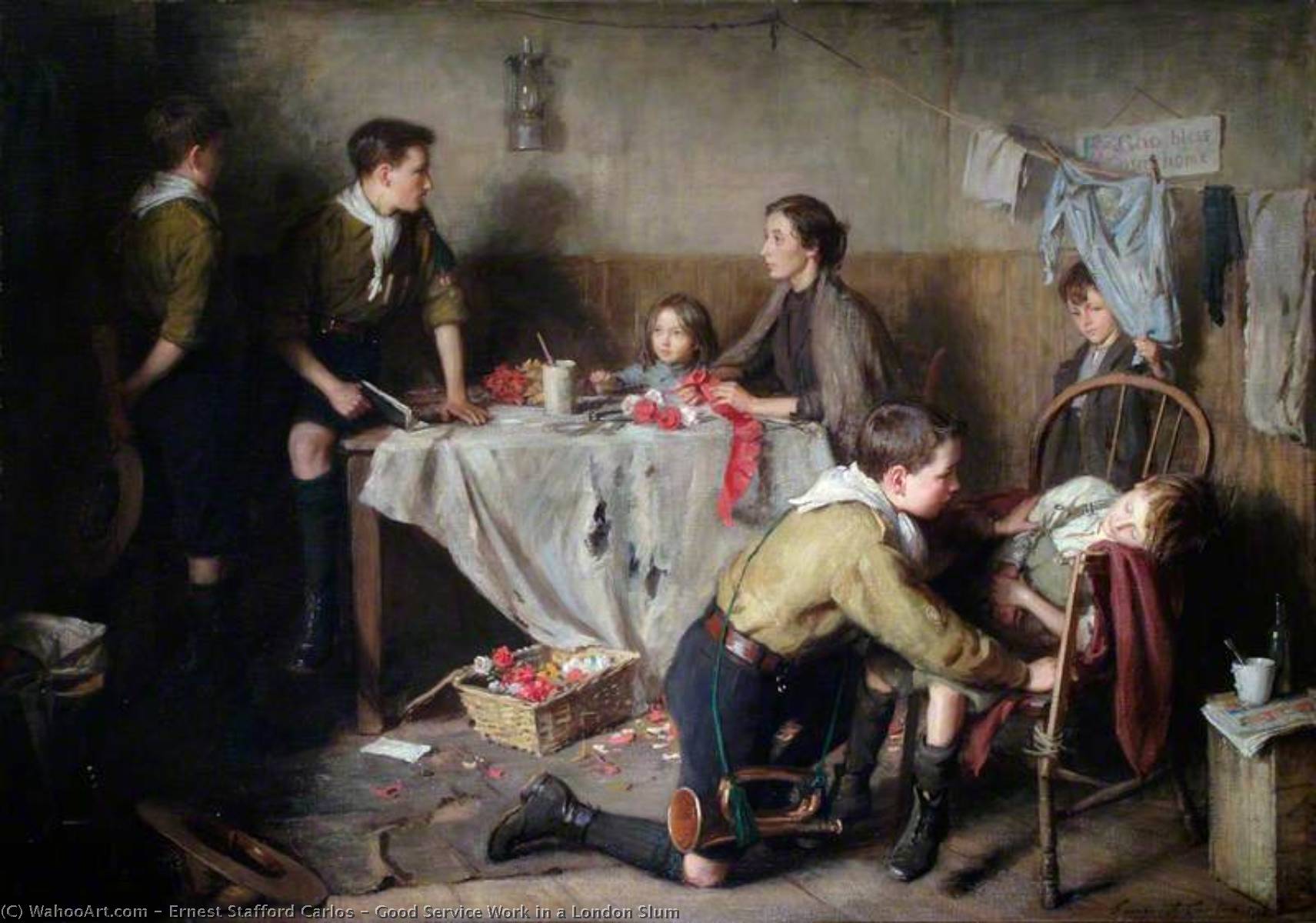Good Service Work In A London Slum — Ernest Stafford Carlos