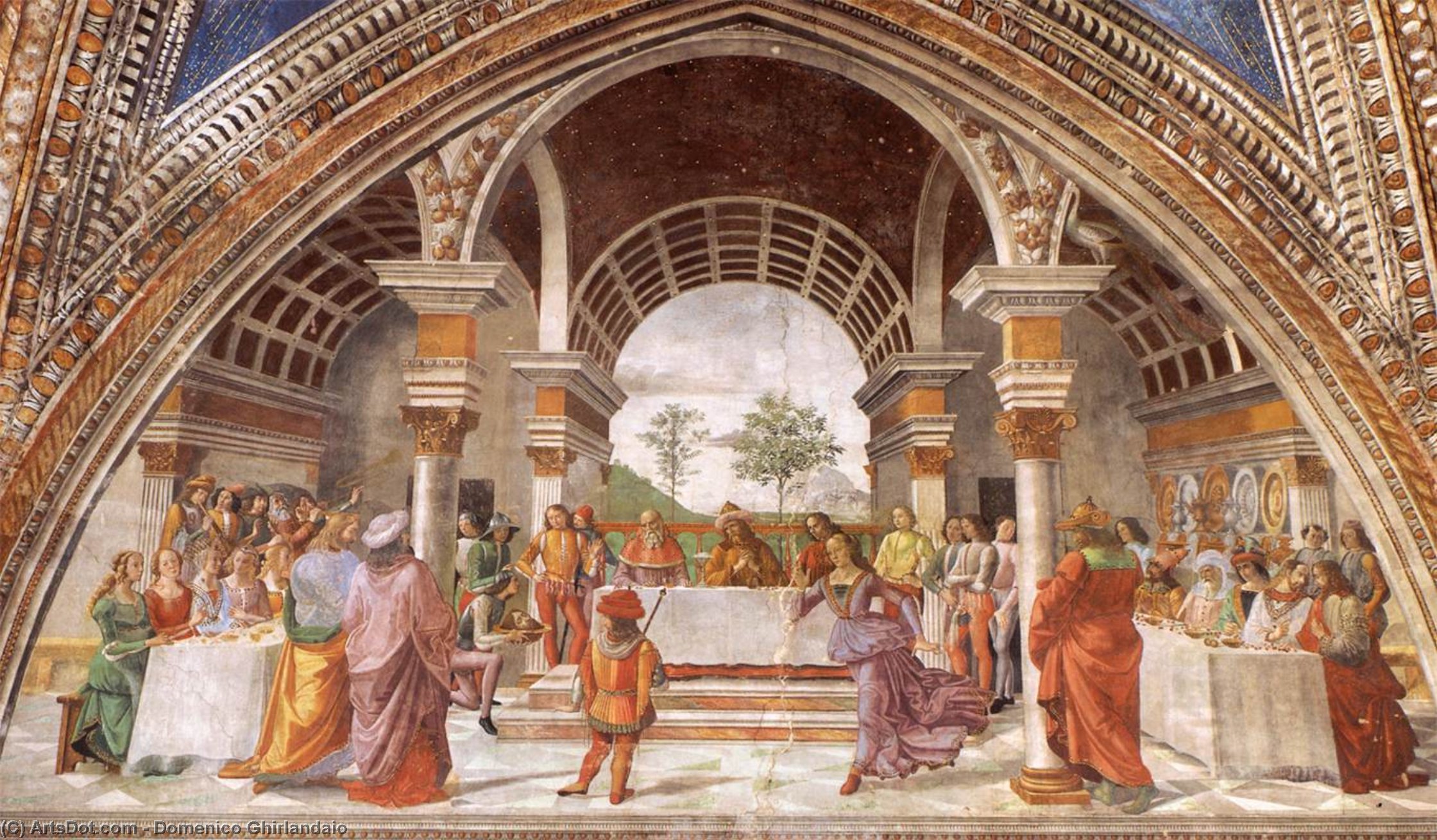 Herod's Banquet — Domenico Ghirlandaio