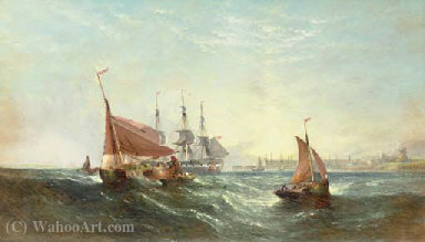 A Summer Morning Off Sheerness — William Calcott Knell
