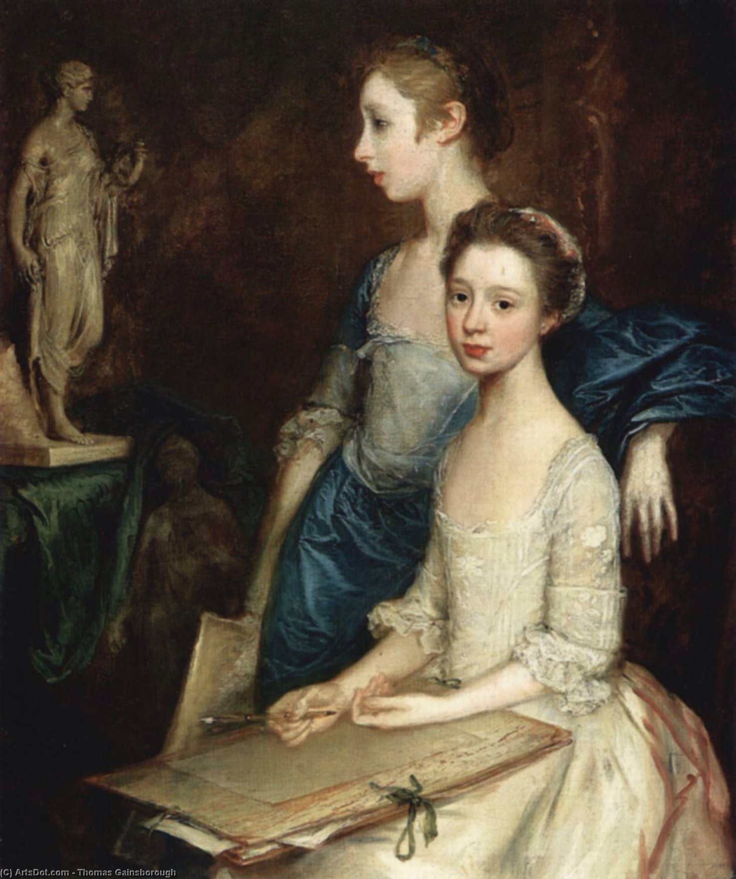 Portrait Of The Molly And Peggy — Thomas Gainsborough