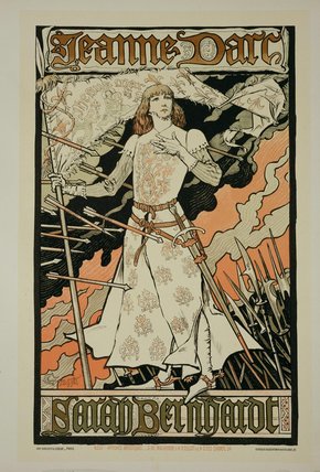 Reproduction Of A Poster Advertising 'joan Of Arc' — Eugène Samuel Grasset