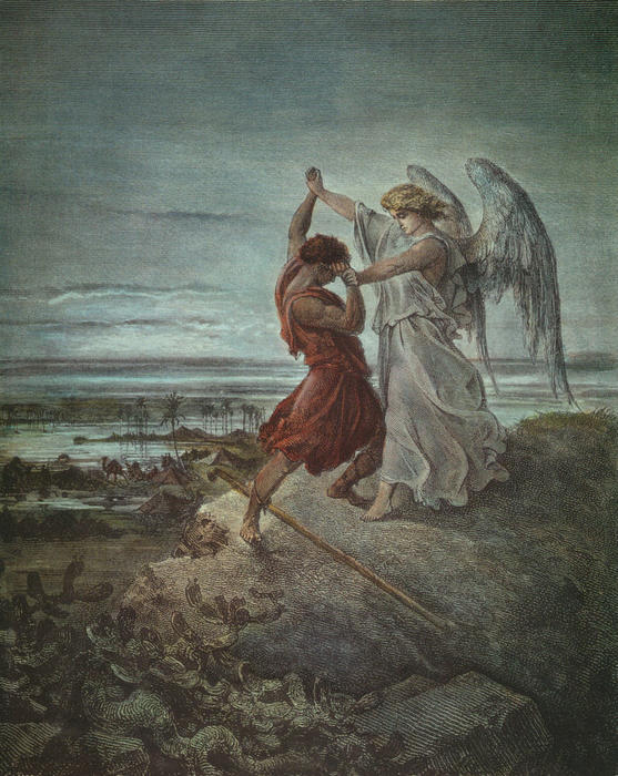 Jacob Wrestling With The Angel — Paul Gustave Doré