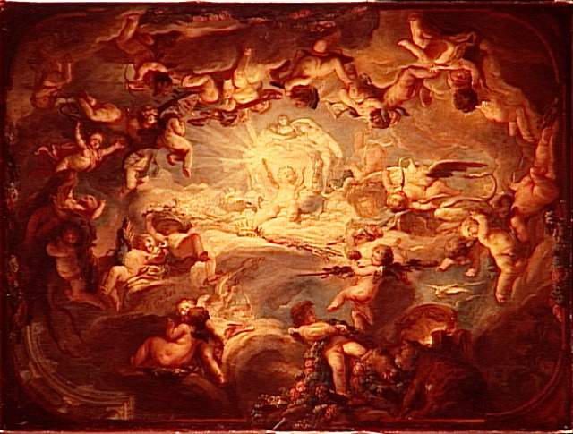 Le Triomphe De L'amour Sur Tous Les Dieux Le Pouvoir De L'amour (titre Ancien) — Gabriel De Saint-aubin