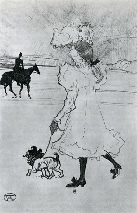 In The Bois — Henri De Toulouse-lautrec