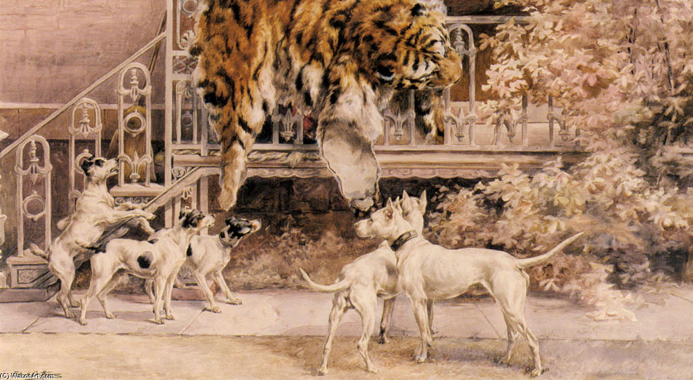 Hunting Tigers The Terriers — Edmund Henry Osthaus