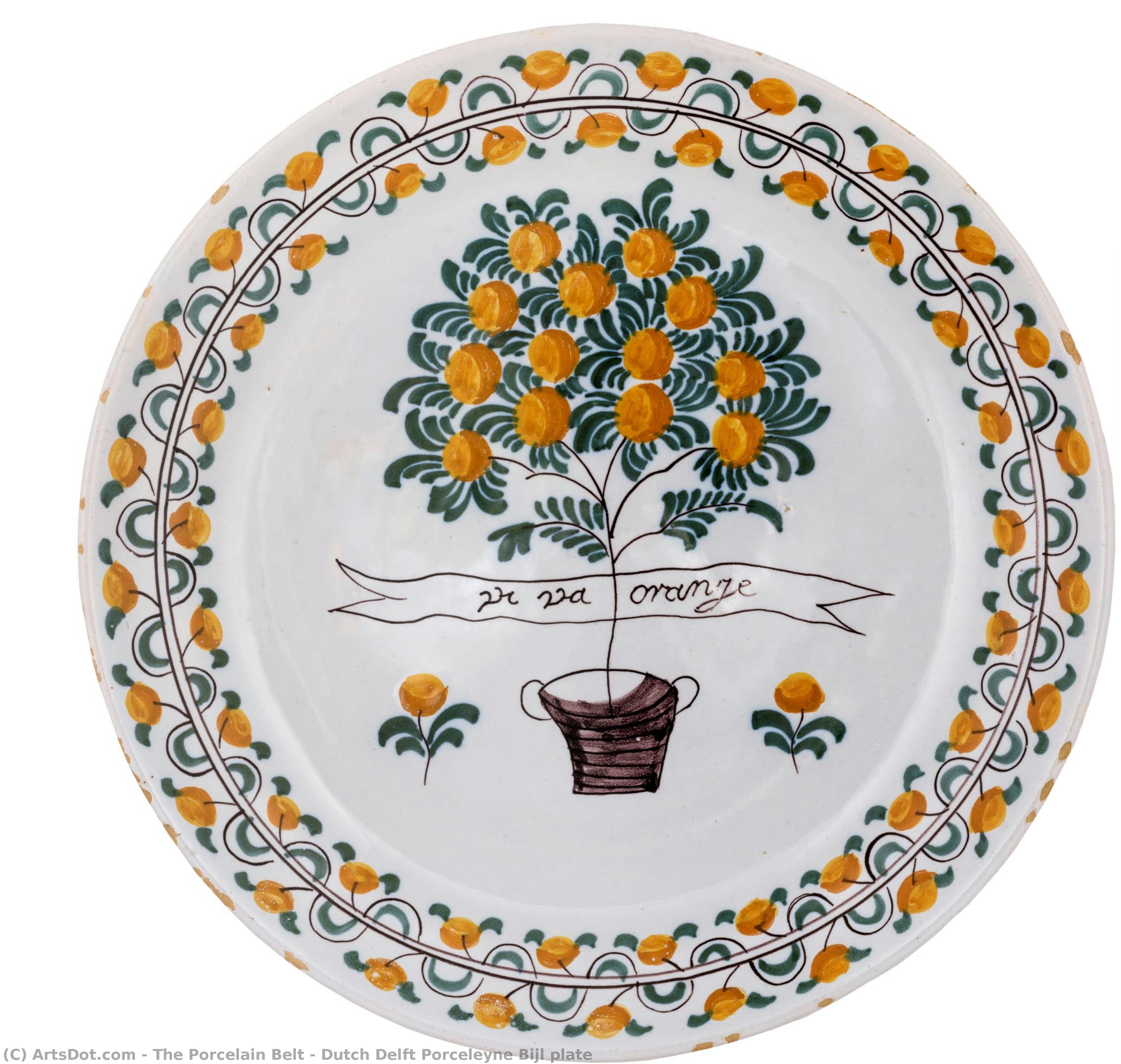 Dutch Delft Porceleyne Bijl Plate — The Porcelain Belt