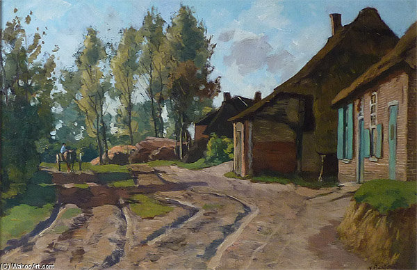 Gezicht Op Het Buurtschap De Rul Bij Heeze — Nicolaas Bastert