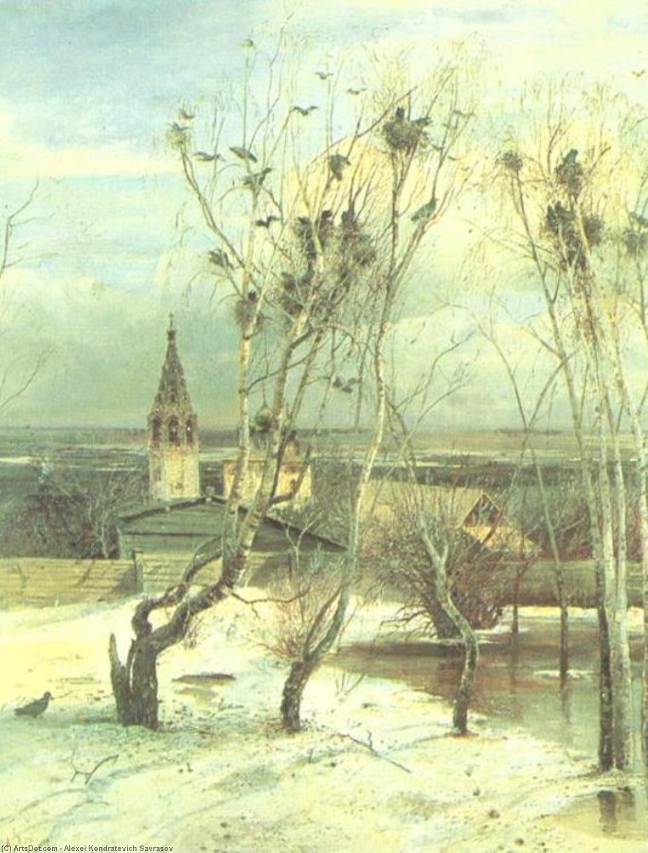 Vuelan Los Grajos — Alexéi Kondrátievich Savrásov
