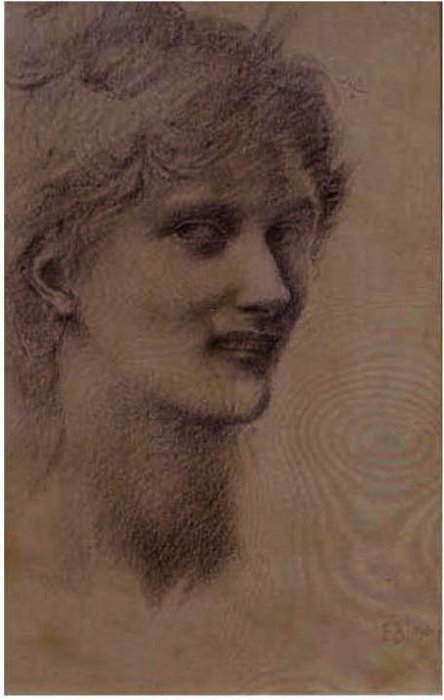 Head Of A Young Girl — Edward Coley Burne-jones