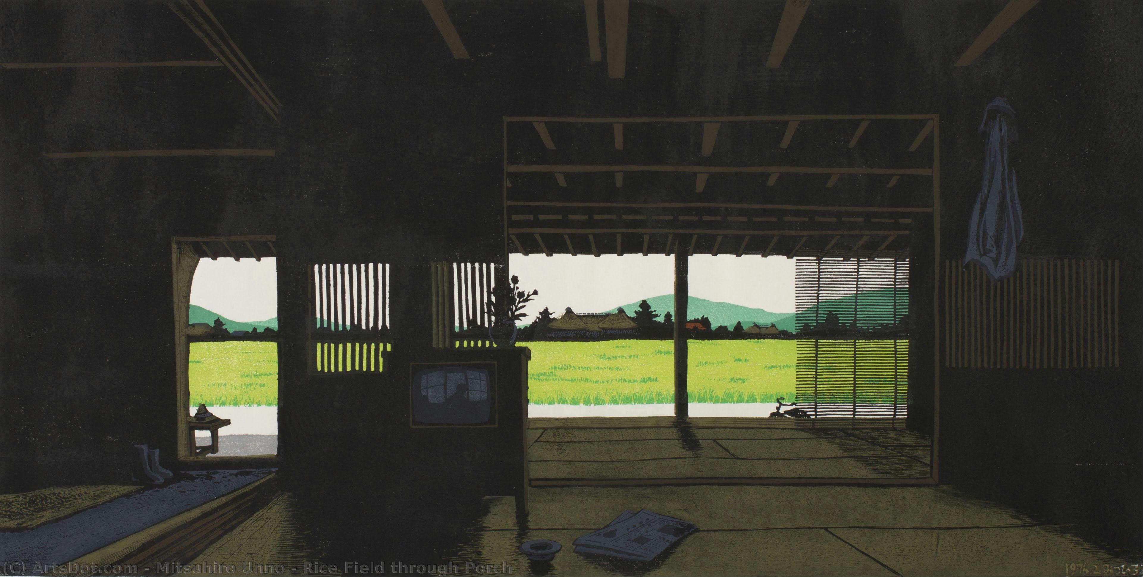 Rice Field Through Porch — Mitsuhiro Unno