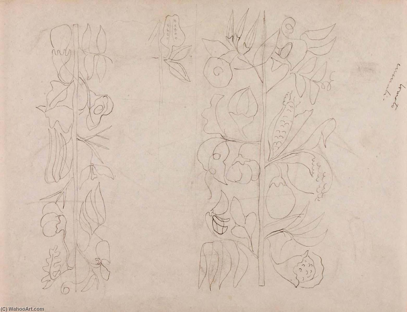 (two Vegetable And Flower Stalks) — Marguerite Zorach
