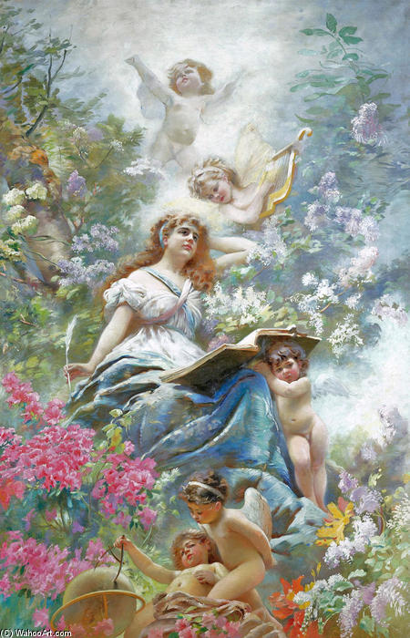 The Muse Of Poesie — Konstantin Yegorovich Makovsky