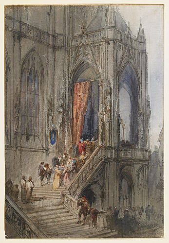 Scalia A Cathedral — Richard Parkes Bonington