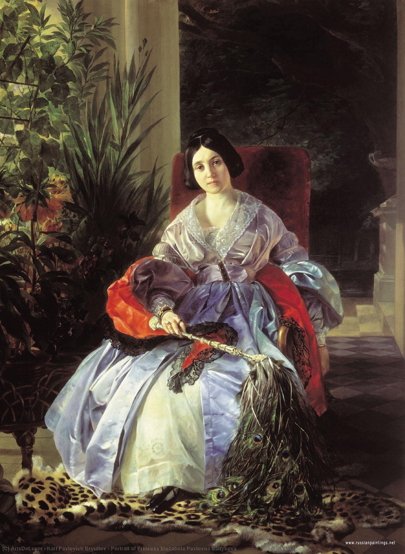 Portrait Of Princess Elezabeta Pavlovna Saltykova — Karl Pavlovich Bryullov