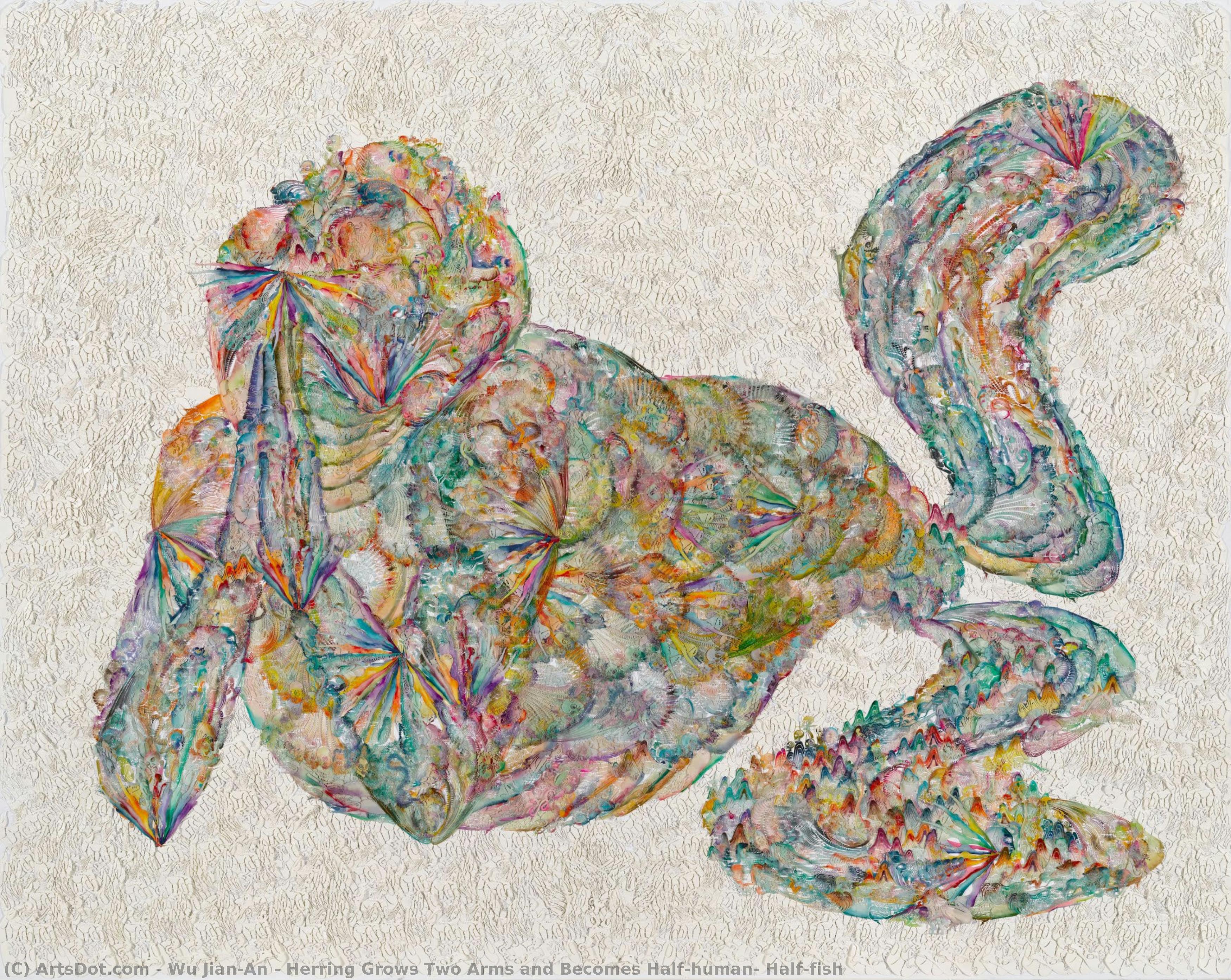 Herring Grows Two Arms And Becomes Half-human, Half-fish — Wu Jian’an