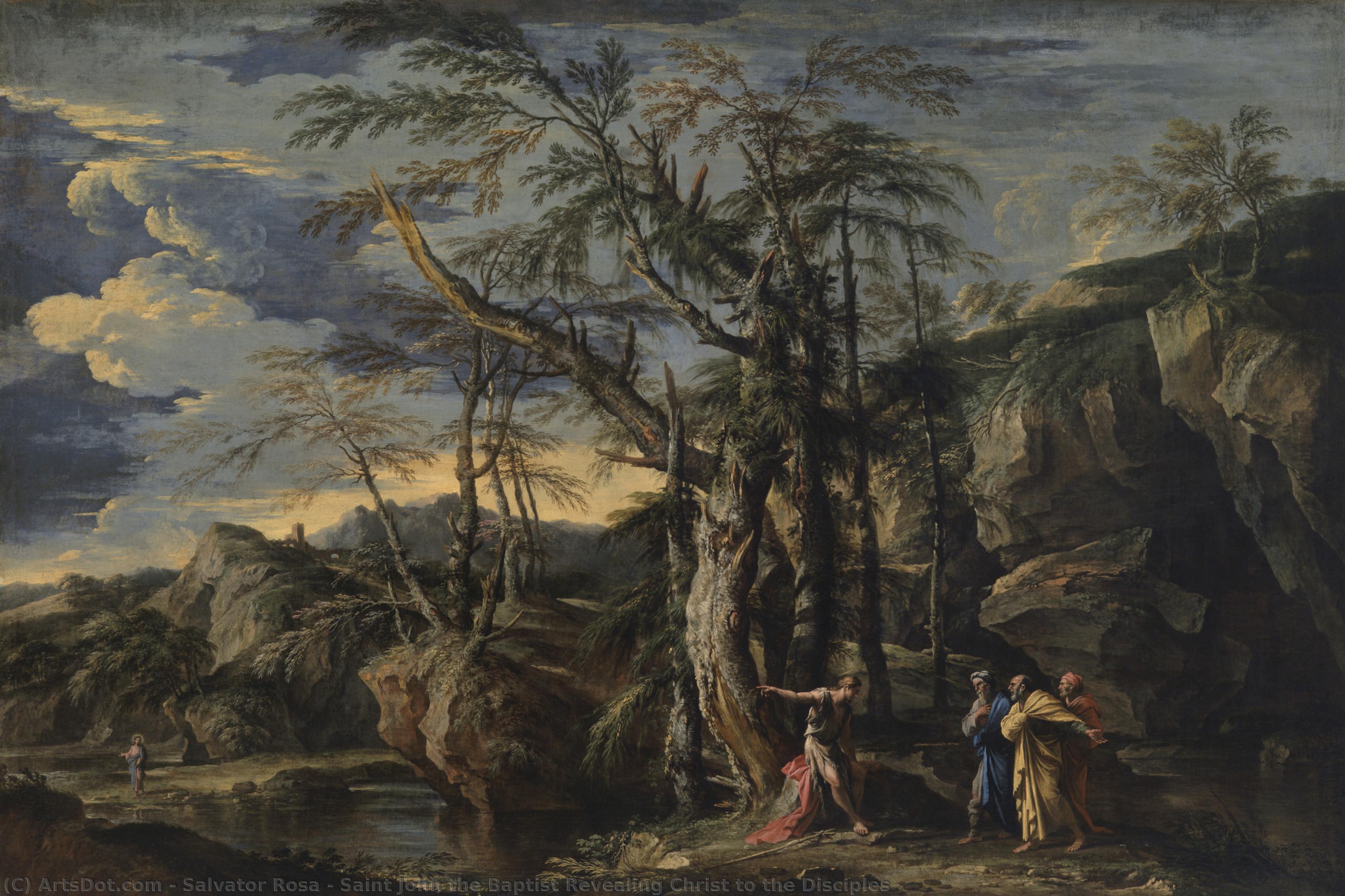 Saint John The Baptist Revealing Christ To The Disciples — Сальватор Роза
