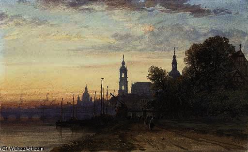 Dresden, Germany, At Sunset — William Wyld